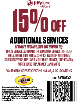 Jiffy Lube Oil Change Coupon